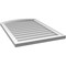 Ekena Millwork Arch Top Surface Mount PVC Gable Vent: Functional, w/ 2"W x 1-1/2"P Brickmould Frame, 24"W x 34"H GVPAR24X3402SF - alternate 2